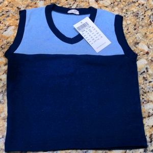 Two-tone crop top